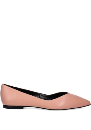 HUGO leather ballerina shoes - Pink