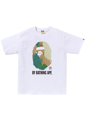 A BATHING APE® logo-print T-shirt - White
