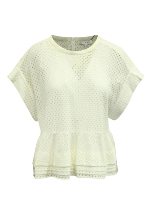 IRO perforated peplum top - Neutrals