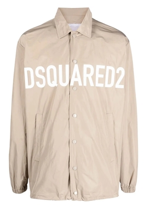DSQUARED2 logo-print light jacket - Neutrals