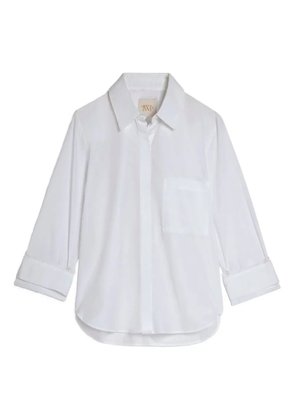 TWP Boyfriend pocket three-quarter sleeve shirt - White
