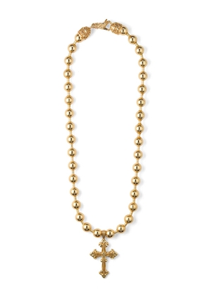 Emanuele Bicocchi beaded cross necklace - Gold