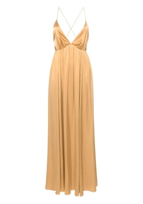 ZIMMERMANN open-back silk maxi dress - Neutrals