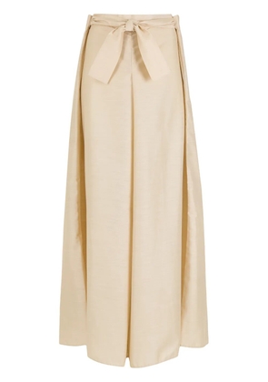 Amir Slama box-pleat palazzo pants - Neutrals