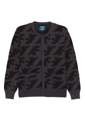 SPORT b. by agnès b. Dino-embroidered cardigan - Grey