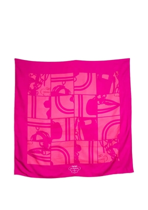 Hermès Pre-Owned 2003 x Hugo Grygkar scarf - Pink