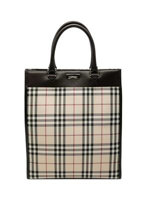 Burberry Pre-Owned 2000-2017 House Check Canvas tote bag - Brown