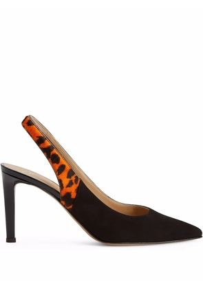 Giuseppe Zanotti Susie Feline 85mm slingback pumps - Black