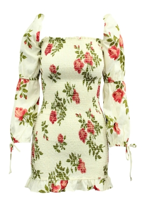 Reformation Hilary Jolie smocked dress - Neutrals