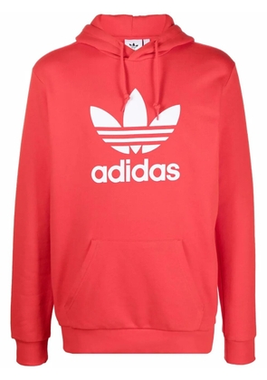 adidas logo-print hoodie - Red
