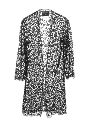 CHANEL Pre-Owned 1986-1988 lace coat - Black