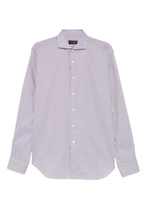 Dell'oglio striped button shirt - Brown