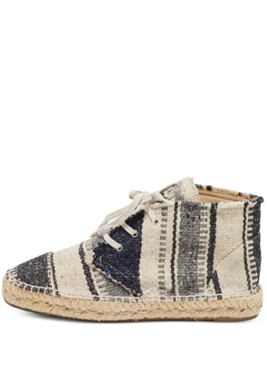 CHANEL Pre-Owned striped espadrilles - Black