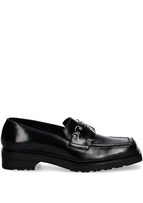 Patrizia Pepe eyelet loafers - Black