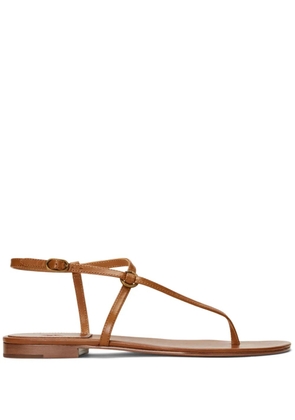 Polo Ralph Lauren buckle-fastened leather sandals - Brown