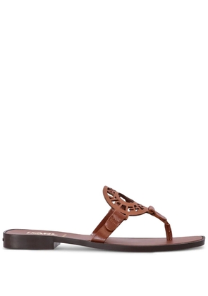 Karl Lagerfeld Skoot II logo cut-out slides - Brown