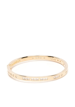 APM Monaco Morse Code bangle bracelet - Gold