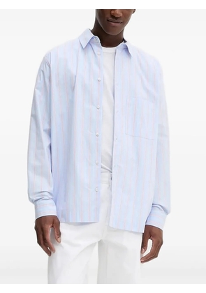 Won Hundred stripe-pattern shirt - Blue