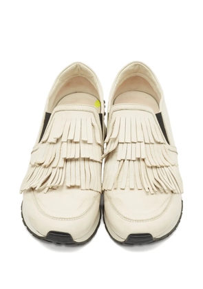 Tod's Vintage fringe slip-on sneakers - Neutrals