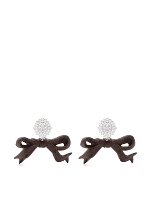 YVMIN ribbon-embellished earrings - Silver