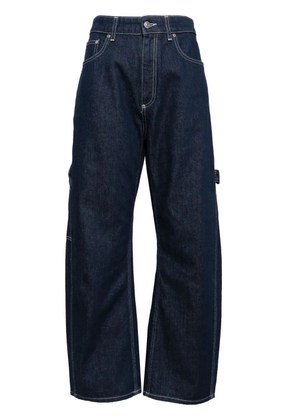 Stella McCartney logo-patch straight-leg jeans - Blue