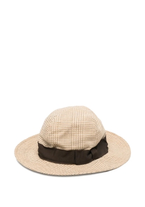 Giorgio Armani Pre-Owned 1990s ribbon hat - Neutrals