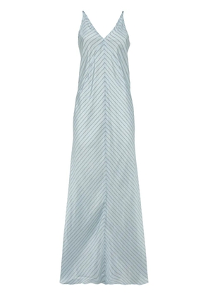 HERSKIND striped silk dress - Blue