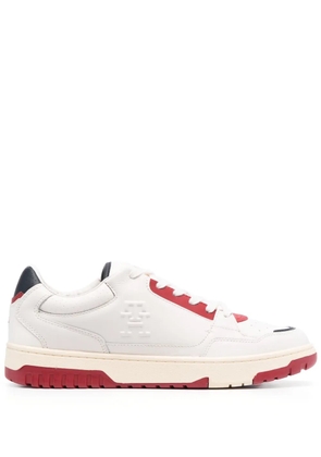 Tommy Hilfiger embossed-monogram low-top sneakers - White