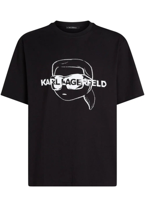 Karl Lagerfeld Ikon-patch T-shirt - Black