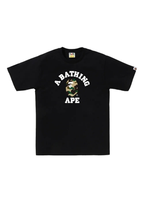 A BATHING APE® camouflage-logo T-shirt - Black