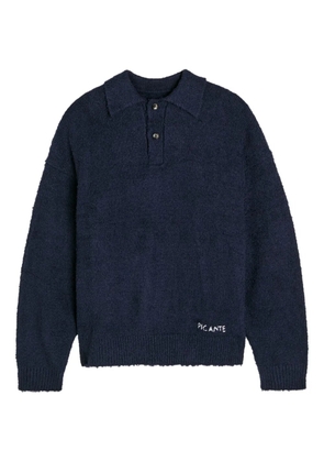 PICANTE logo-embroidered sweater - Blue