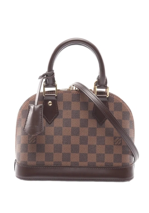 Louis Vuitton Pre-Owned 2016 Damier Ebene Alma BB satchel - Brown