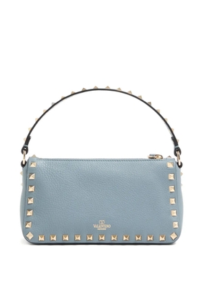 Valentino Garavani small Rockstud grained shoulder bag - Blue