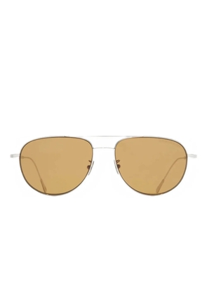Cutler & Gross oval-frame sunglasses - Silver
