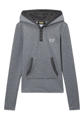 Mini Cream striped hoodie - Grey