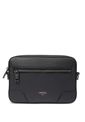 Lancel zip-fastening leather messenger bag - Black