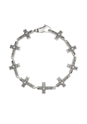 Emanuele Bicocchi Notre-Dame cross bracelet - Silver
