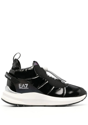 Ea7 Emporio Armani padded mid-top sneakers - Black