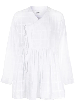 BODE off-centre cotton shirt - White