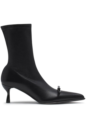 Lanvin bow-detail leather ankle boots - Black