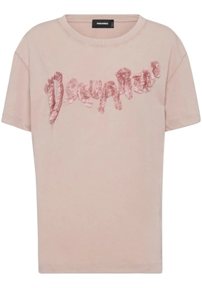DSQUARED2 embossed logo t-shirt - Pink