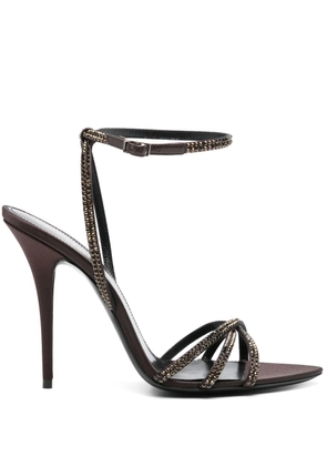 Saint Laurent Pre-Owned 105mm Gippy sandals - Brown