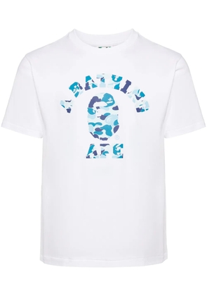 A BATHING APE® logo-printed T-shirt - White