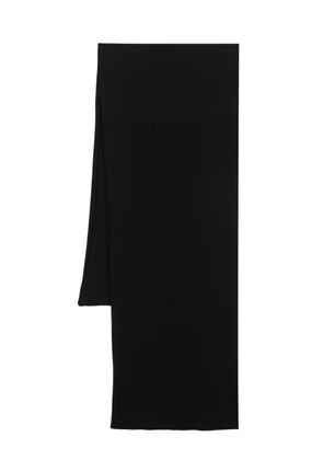 Drumohr ribbed-knit cashmere scarf - Black