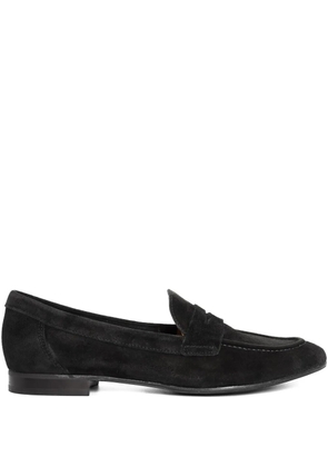 Sarah Chofakian Macchiato penny-strap suede loafers - Black