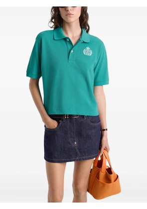 Sporty & Rich H&W embroidered-logo polo shirt - Green