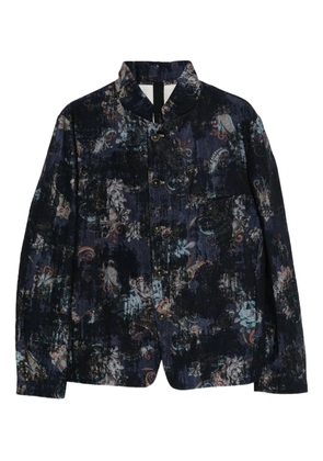 Forme D'expression graphic-print jacket - Blue