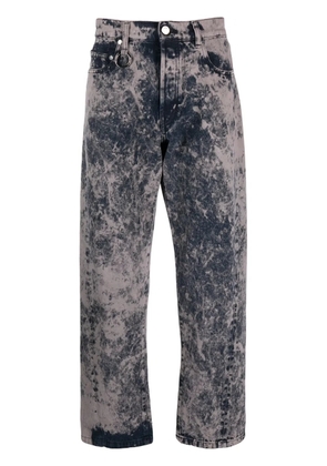 Études Studio Overdyed mid-rise straight-leg jeans - Grey