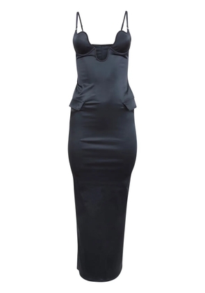 Fleur Du Mal Seduce U-plunge dress - Black