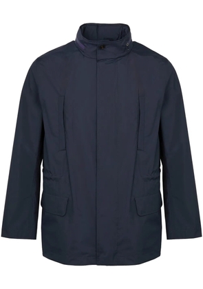 Yves Salomon high-neck jacket - Blue